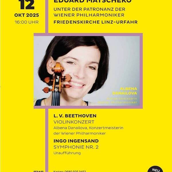 Plakat Konzert Sinfonia Christkönig / Julia Wesely
