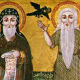 Die Wüstenväter Antonius und Paulus / © commons.wikimedia.org Die Wüstenväter Antonius und Paulus
