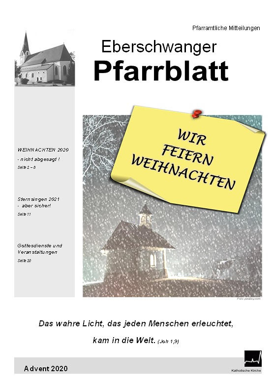 Winterpfarrblatt ist fertig / © Pfarrgemeinde Eberschwang Winterpfarrblatt ist fertig
