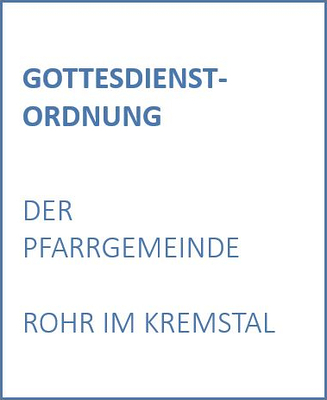 Gottesdienstordnung